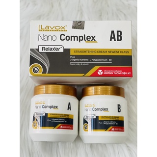 Kem Duỗi thẳng tóc Cao Cấp với công nghệ Nano Complex 500mlx2 (NEW 2022) thương hiệu LAVOX  - Hương thơm dịu kỳ