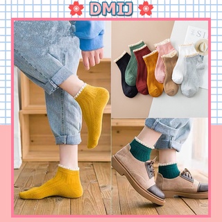 Tất bèo nữ cổ thấp phong cách công chúa nhiều màu đáng yêu