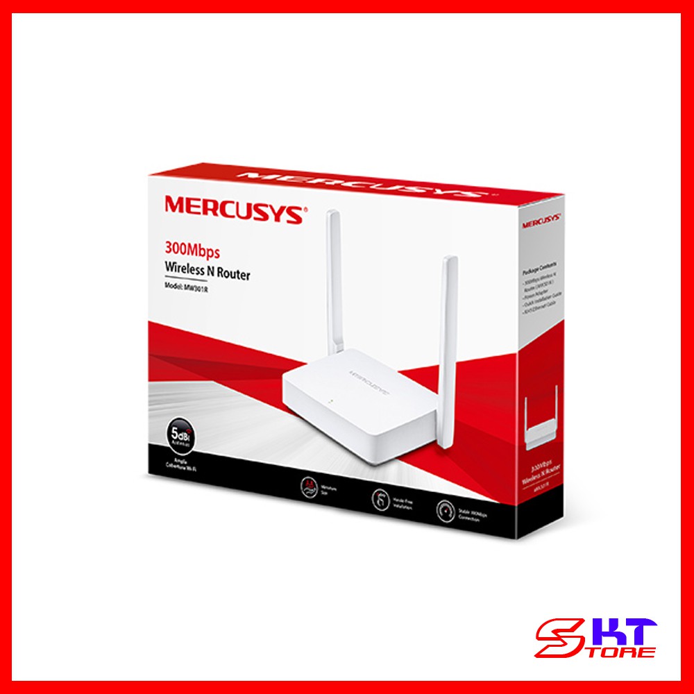 Bộ Phát Wifi Mercusys MW301R Chuẩn N Tốc Độ 300Mbps - Hàng Chính Hãng