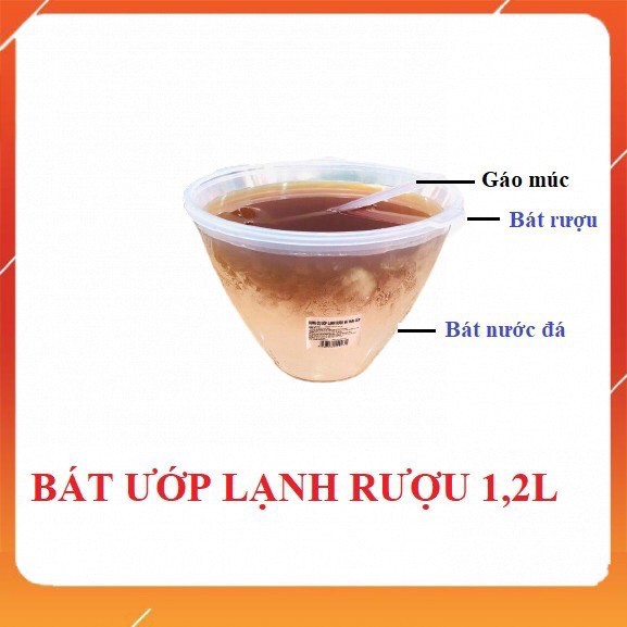 [quà tặng móc dán tường]bát đựng rượu và trái cây ướp lạnh bằng nhựa tặng kèm muỗng