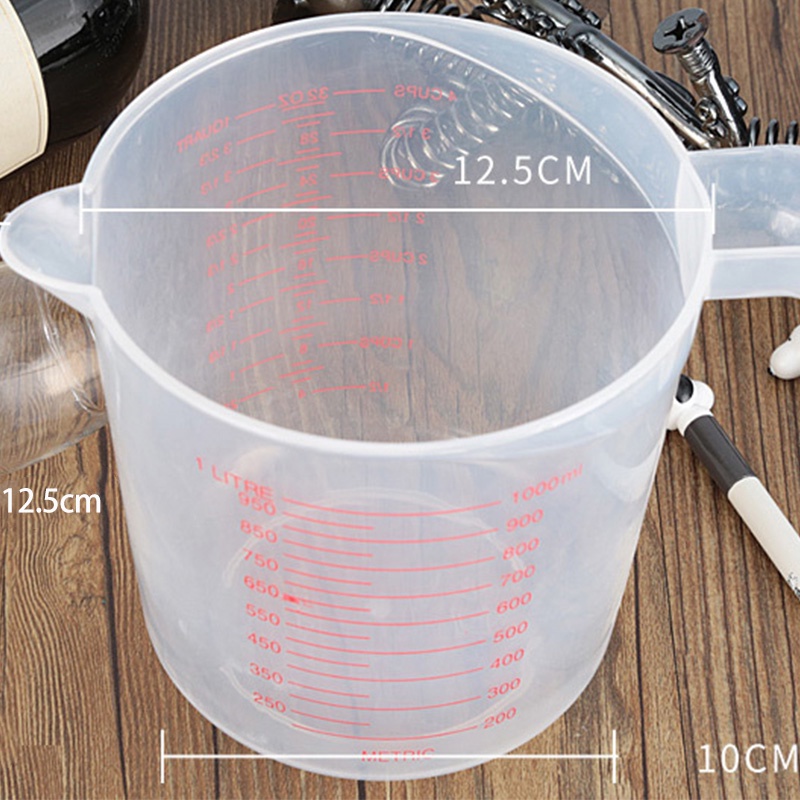 Cốc Đong 1000Ml Bằng Nhựa Chất Lượng Cao