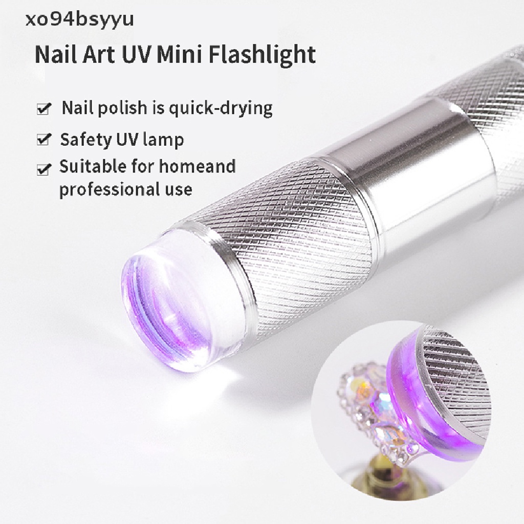 Đèn LED UV Mini Xo94Bsyu Cầm Tay Bằng Silicone