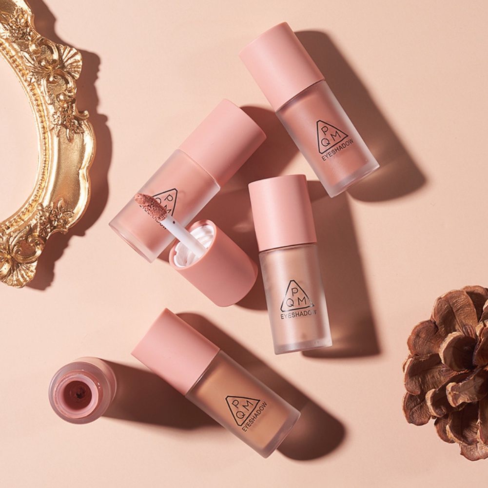 Chứng Khoán sẵn sàng bóng mắt Dạng Lỏng Pachiman Matte Nhung Kem Mịn Đỏ Mặt Chất Lỏng Eyeshadow Khỏa Thân Trà Sữa Blush COD