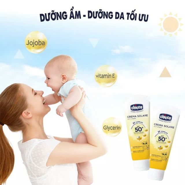 [Chính hãng]. Kem chống nắng 3 tác động SPF 50+ Chicco (mẫu 2023 hình 2)