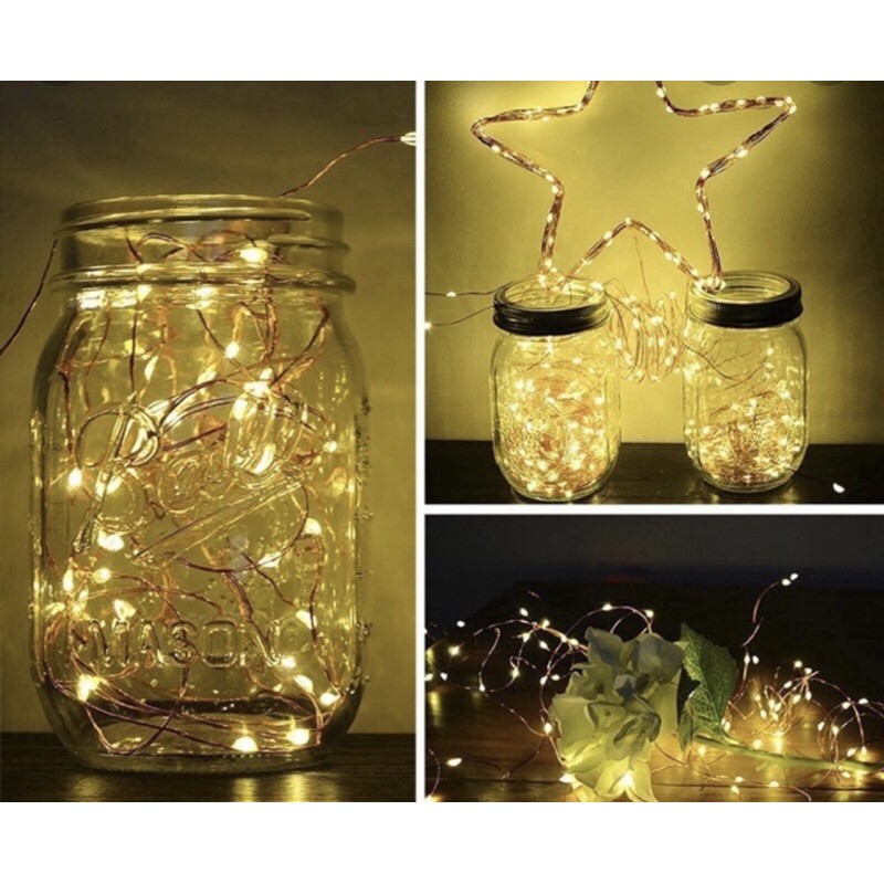 ĐÈN FAIRY LIGHT, ĐÈN ĐOM ĐÓM 3m xài pin (chưa bao gồm pin)