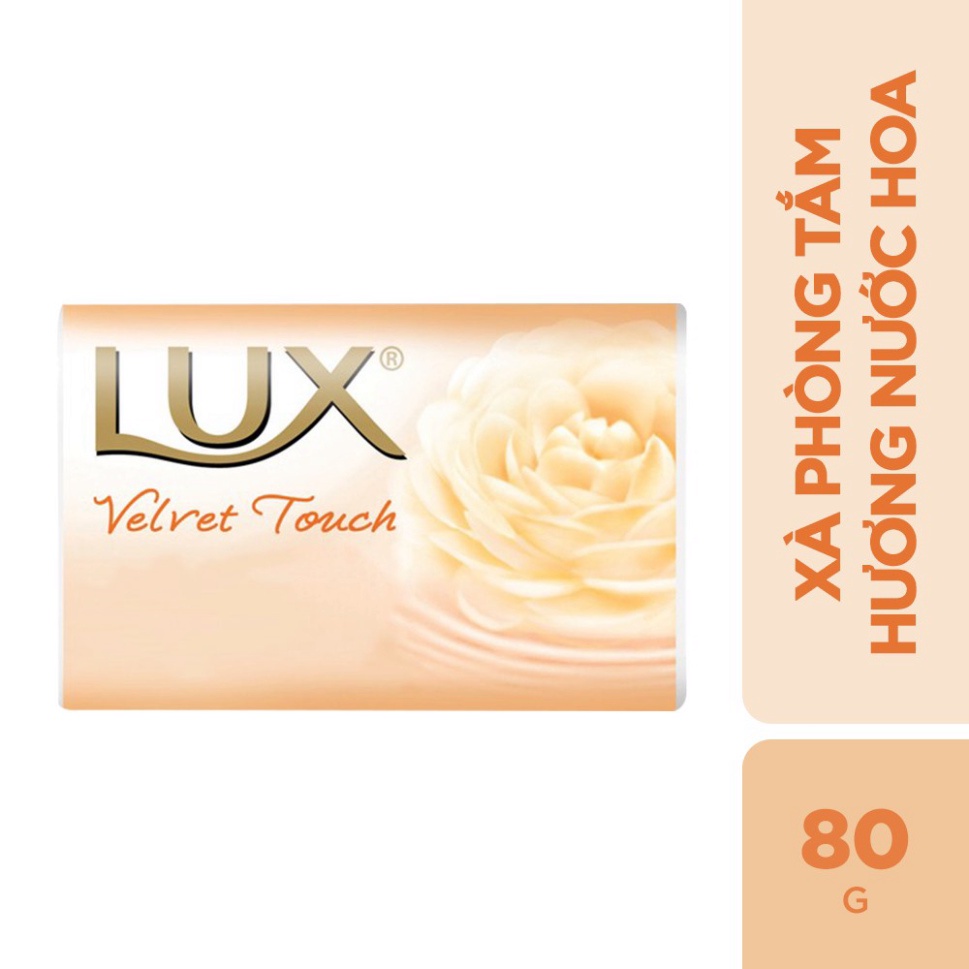 Combo 3 Xà phòng tắm hương nước hoa Lux Trắng Velvet (80gx3)