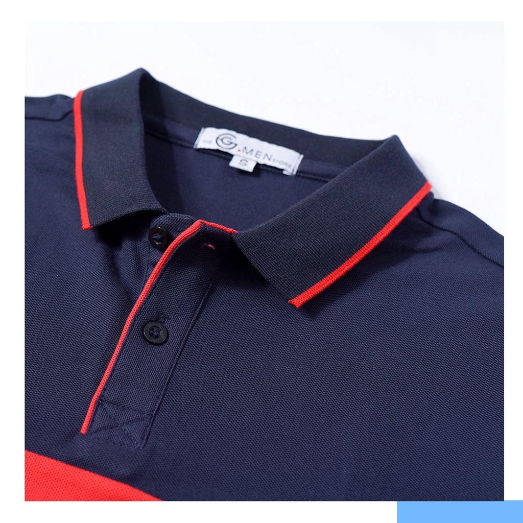 Áo Polo nam The GMEN Mix Color Polo Shirt thiết kế 2 màu tương phản ấn tượng