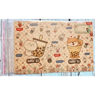 Xấp 10 tờ bao tập tiện lợi 2 trong 1 mẫu thú giấy krap