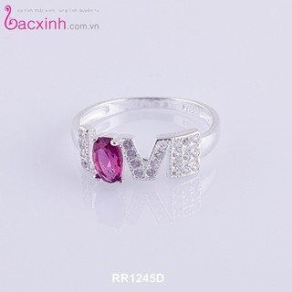 Nhẫn bạc ý 925 bạc xinh hụê ngân - tình yêu lung linh rr1245