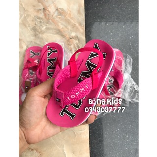 Dép Kẹp Bé Gái Quai Vải Hồng