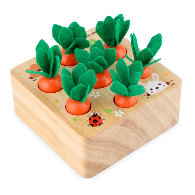 Đồ Chơi Trồng Cà Rốt GORYEO BABY Bằng Gỗ Cho Bé Từ 6 Tháng Tuổi - Timikid