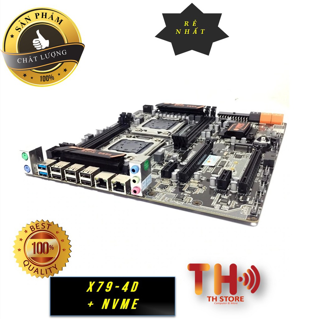 Mainboard Huananzhi X79 4D X79 8D Dual CPU Xeon E5 2650v2 16 nhân 32 luồng ~i9 9900k siêu khủng  bảo hành đổi mới 100% | BigBuy360 - bigbuy360.vn