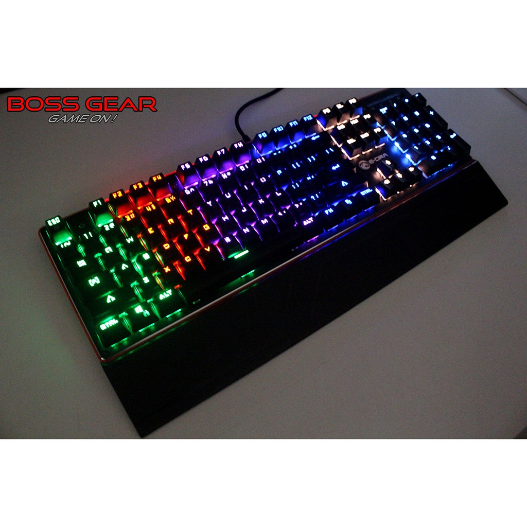 Bàn phím cơ EDRA EK300 ( Switch quang chống nướcLED Rainbowkê tay )