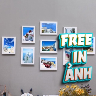 Khung ảnh treo tường 10x15cm, 13x18cm, 15x21cm giá rẻ kèm miễn phí in ảnh