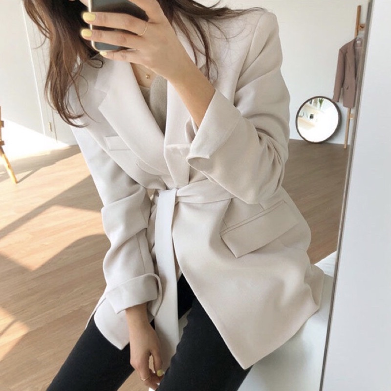 Áo Khoác blazer Dáng Rộng Phong Cách Hàn Quốc Thời Trang Mùa Xuân  Mới