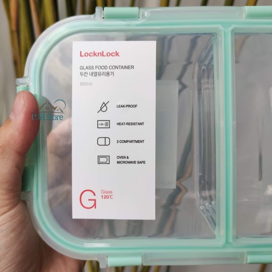 Hộp thủy tinh 2 ngăn Lock&Lock Glass Food Container LLG456 LLG457