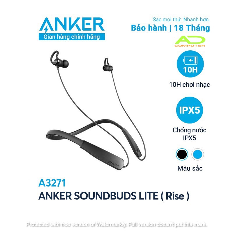 Tai nghe bluetooth ANKER SoundBuds Lite Rise - A3271