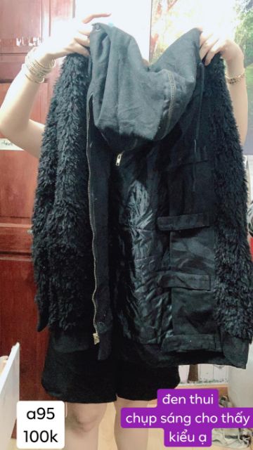 Áo khoác lông có nón. A95 | BigBuy360 - bigbuy360.vn