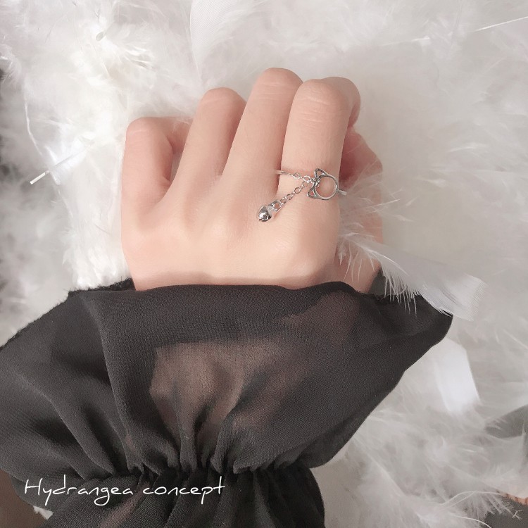 Nhẫn Hình Mèo Gắn Chuông Xinh Xắn C254