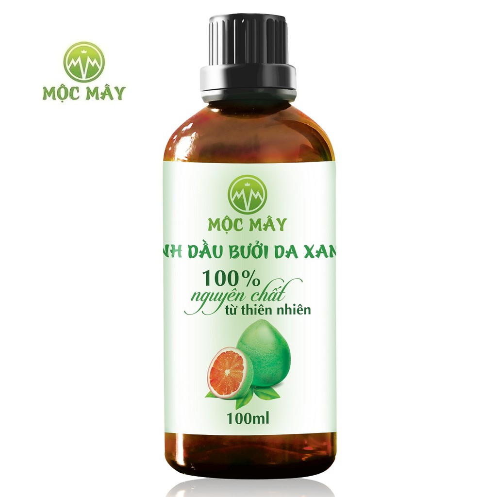 Tinh dầu bưởi da xanh Mộc Mây 10ml, 50ml, 100ml kích thích mọc tóc, dưỡng tóc, giảm rụng tóc