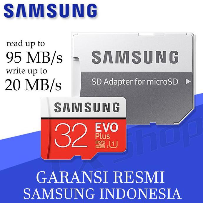 Thẻ Nhớ Samsung Evo Plus Microsd Hc 32gb 32 Gb Class 10