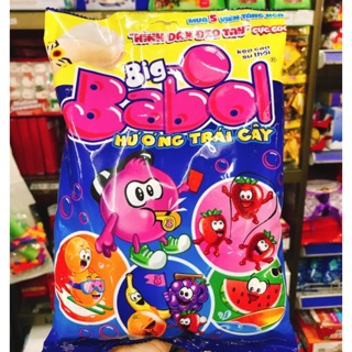 KẸO CAO SU BIG BABOL 380G 100 VIÊN TẶNG HÌNH DÁN ĐEO TAY
