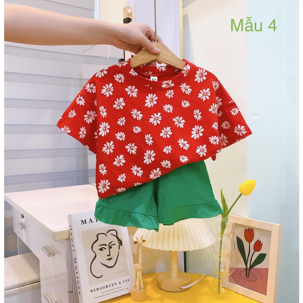 Lyvyshop - (Cotton SG chính phẩm) Bộ quần áo bé gái siêu dễ thương cho bé từ 09-28kg