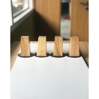 COMBO 4/5/6 CHÂN GỖ VUÔNG TÚM 10CM THẲNG/XÉO - PHÍ SHIP RẺ
