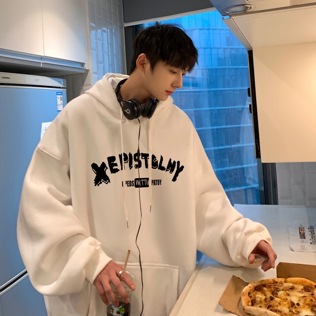 Áo Hoodie In Chữ Thời Trang Dành Cho Nam