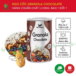 Ngũ Cốc Granola Chocola Ăn Sáng Giảm Cân Mix Sữa Chua Trái Cây Hoa Quả 300G