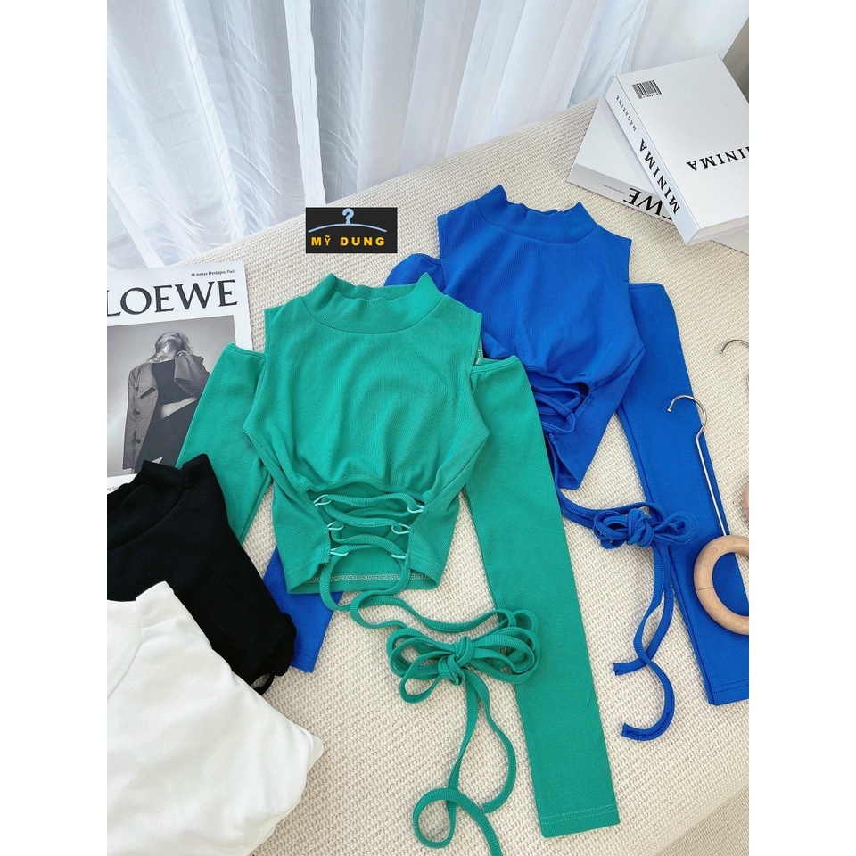 ÁO CORTOP ĐAN DÂY EO, KHOÉT VAI- GỢI CẢM, HÁCH DÁNG- PHỐI ĐỒ CỰC XINH-SIÊU HOT HÍT NHÉ CÁC NÀNG