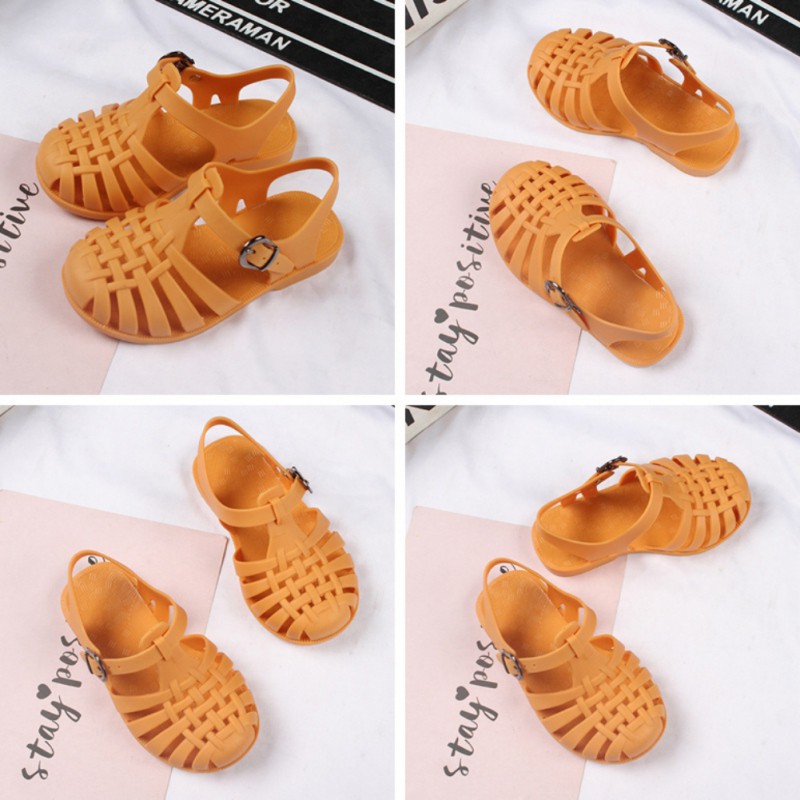 Giày xăng đan bằng nhựa dẻo thời trang mùa hè dễ thương dành cho bé