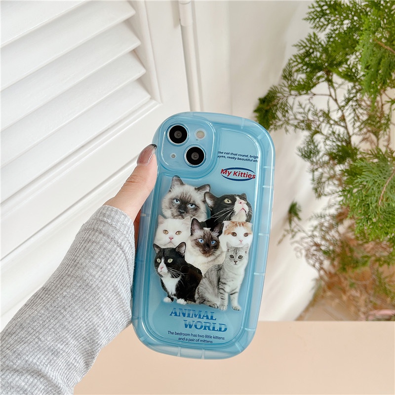 Ốp Điện Thoại Hình Mèo Hoạt Hình Dễ Thương Cho iPhone 14 13 12 11 Pro Max XS XR XSMAX