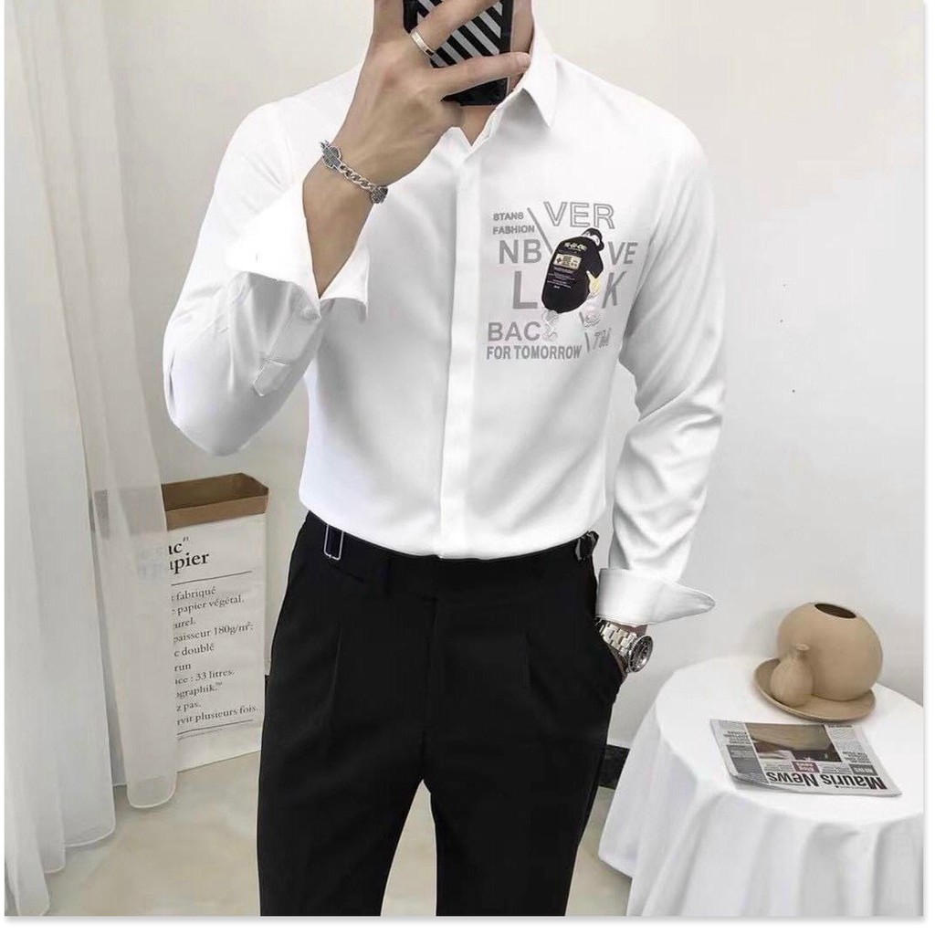 ÁO SƠ MI LỤA NAM,CHẤT LIỆU VÃI THOÁNG MÁT,THIẾT KẾ HỌA TIẾT SIÊU NGẦU KHÁNH AN FASHION