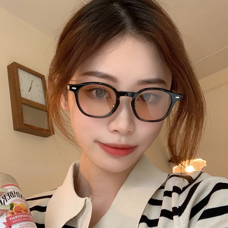 Kính cận thời trang nam nữ mắt tròn gọng càng cua cá tính độc đáo thu hút mọi ánh nhìn phù hợp mọi trang phục EMOJI 085