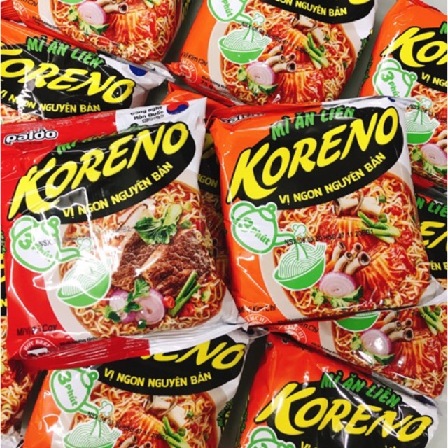 MÌ KORENO PALDO VỊ KIM CHI - BÒ CAY 75G