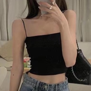 Áo Hai Dây Dáng Ngắn Thời Trang Mùa Hè Dành Cho Nữ