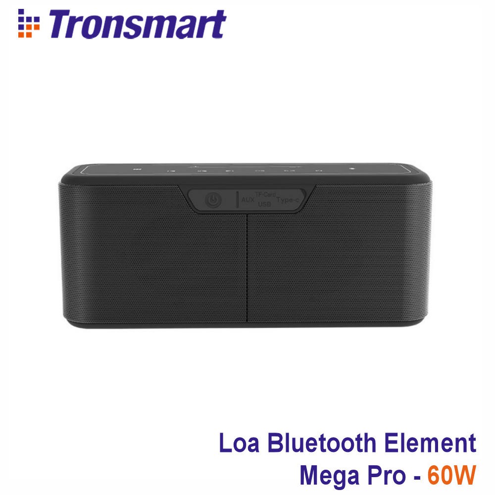 Loa Bluetooth 5.0 Tronsmart Element Mega Pro Công suất 60W Hỗ trợ TWS và NFC ghép đôi 2 loa Âm thanh nổi sống động