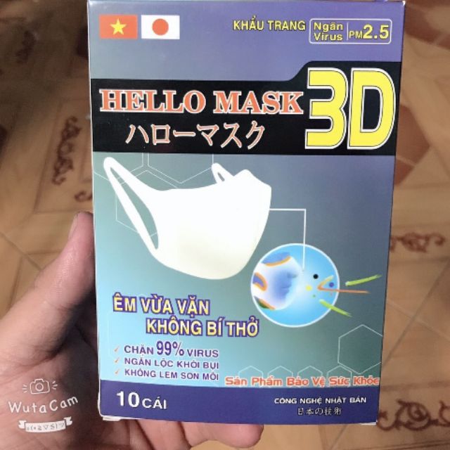 Khẩu trang 5D Mask suất Nhật giá 140k