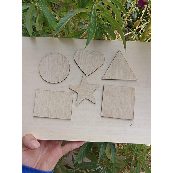 Miếng gỗ DIY 6cm trang trí decor phòng, cửa hàng