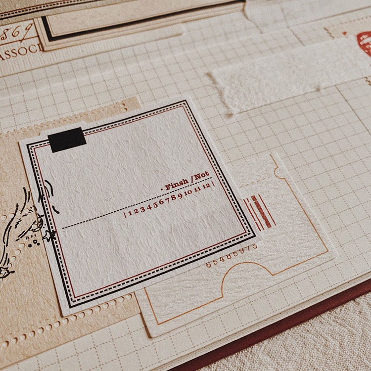 Bộ 40 Tập Giấy Ghi Chú 1 / 2 Series Họa Tiết Vintage