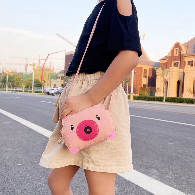 Túi đeo chéo LAKUDO họa tiết MÁY ẢNH ngộ nghĩnh dễ thương da PU cho bé gái TX16