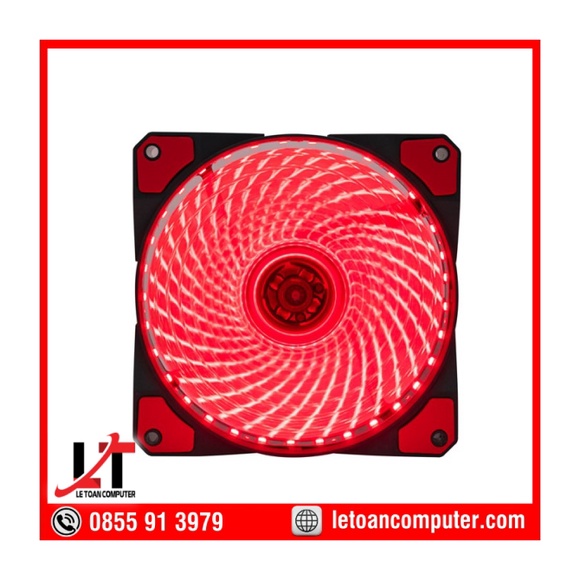 FAN LED 33 BÓNG SIÊU SÁNG, SIÊU ĐẸP (ĐỎ, XANH DƯƠNG)