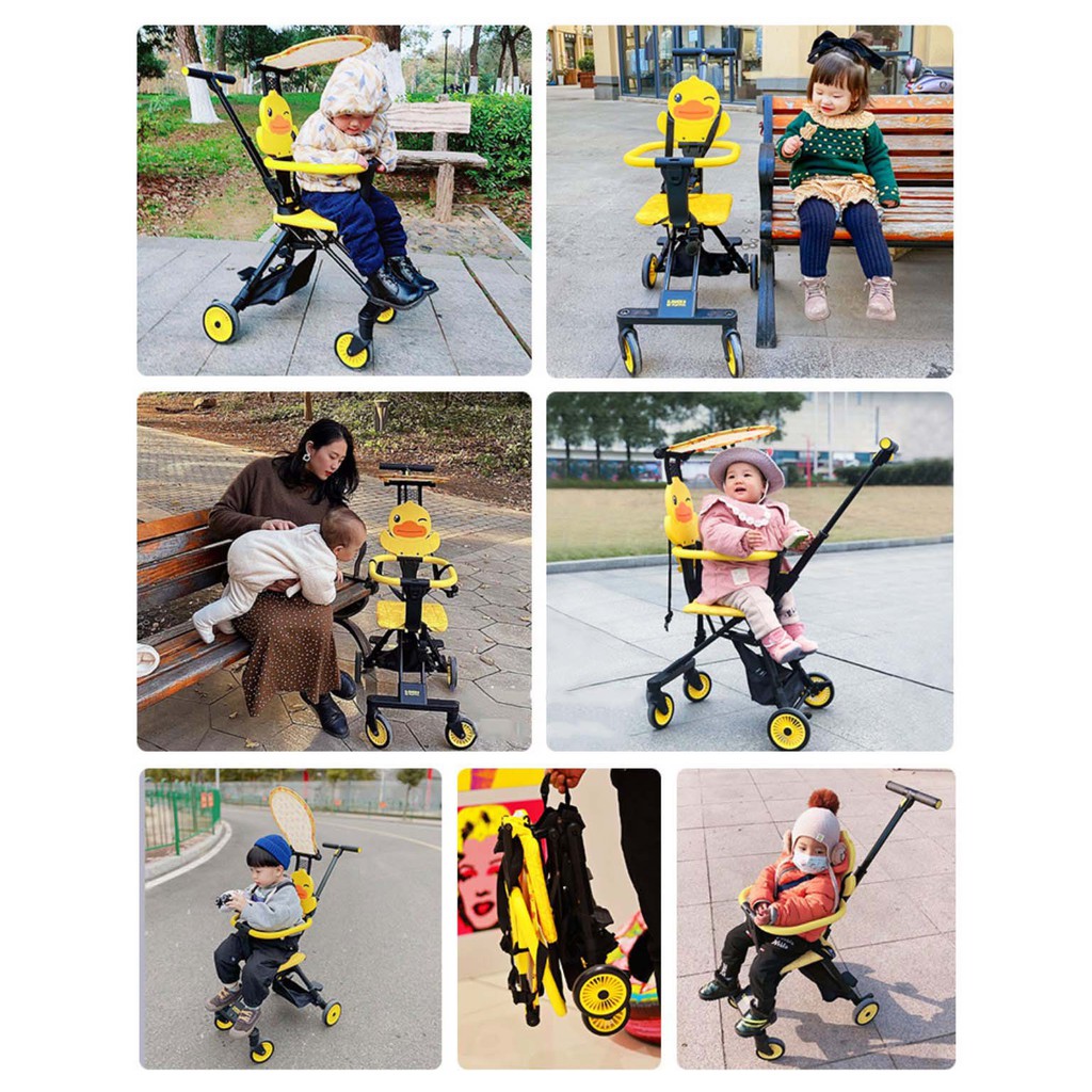 Xe đẩy cho bé, Xe đẩy gấp gọn em bé đi du lịch siêu gọn nhẹ B.Duck 1058