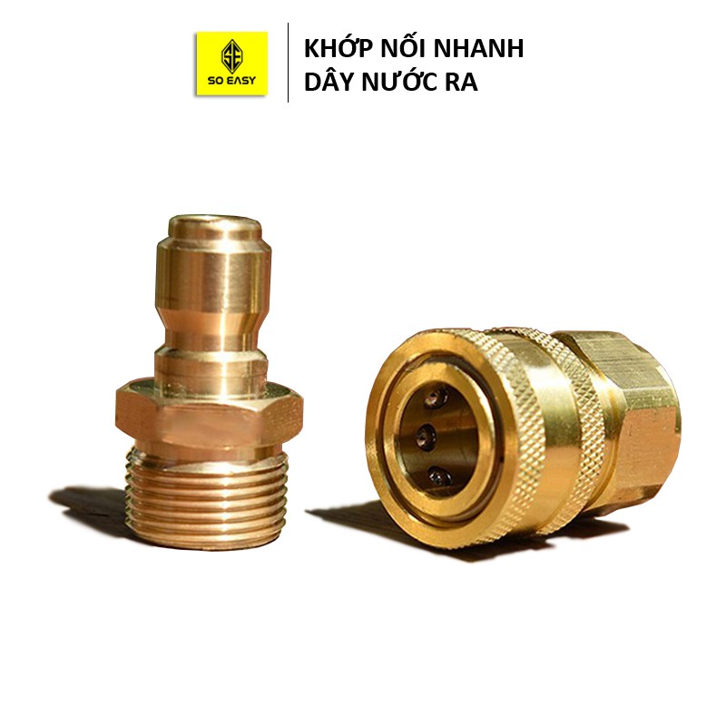 Bộ khớp nối nhanh đầu ra cho máy rửa xe áp lực cao, đầu nối nhanh đầu ra cho máy xịt rửa cao áp, máy rửa xe C0004-3