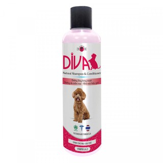 dầu tắm khử mùi cực tốt DIVA 2 dành cho tất cả các giống chó 260ml
