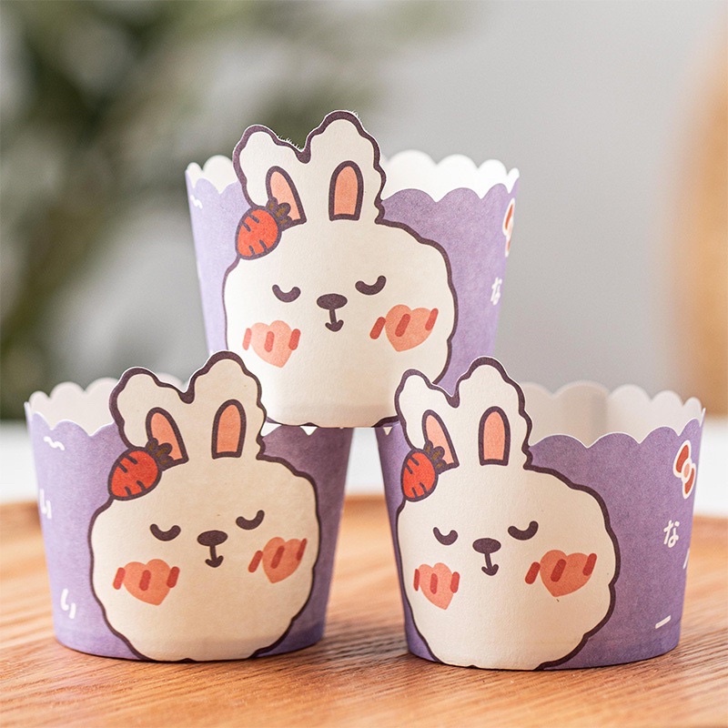 Set 10 khuôn giấy, cốc giấy cupcake size 4.4 x 4.7 x 5.5 và 4.5 x 4,9 x 6 cm
