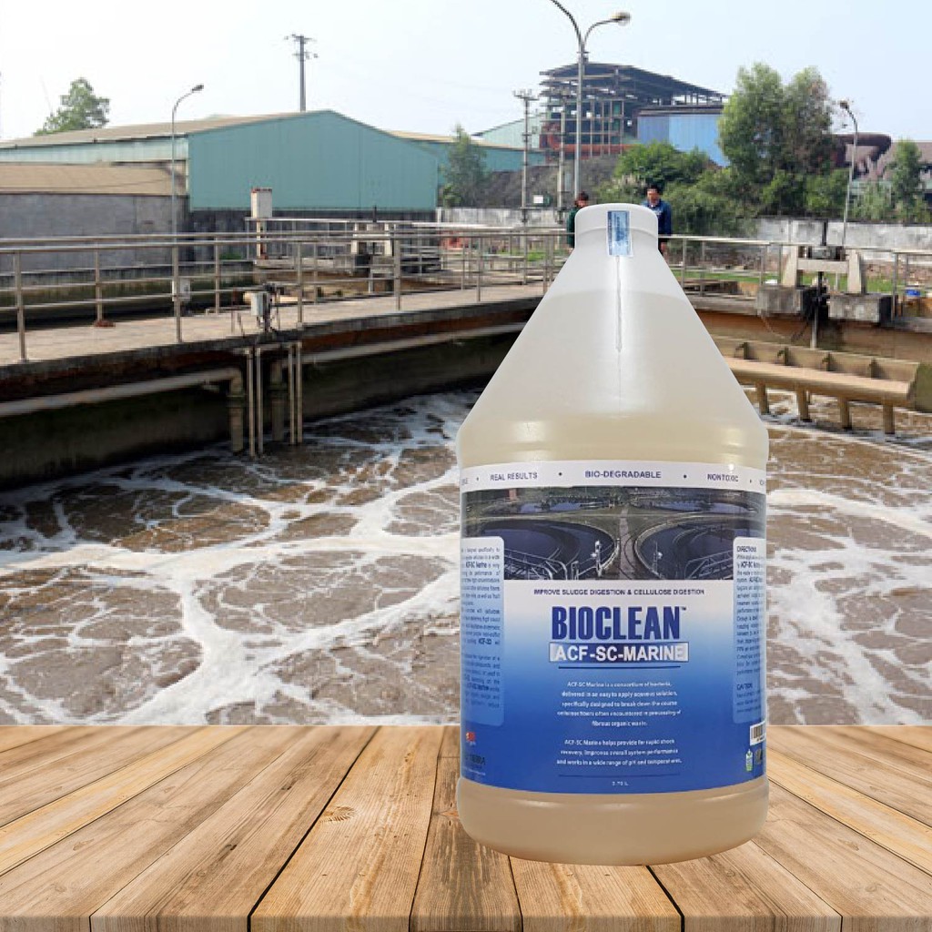 Hàng Mỹ - Vi Sinh Xử Lý Nước Thải Có Độ Mặn Cao Bioclean ACF-SC Marine - Chai Gallon= 3,785L