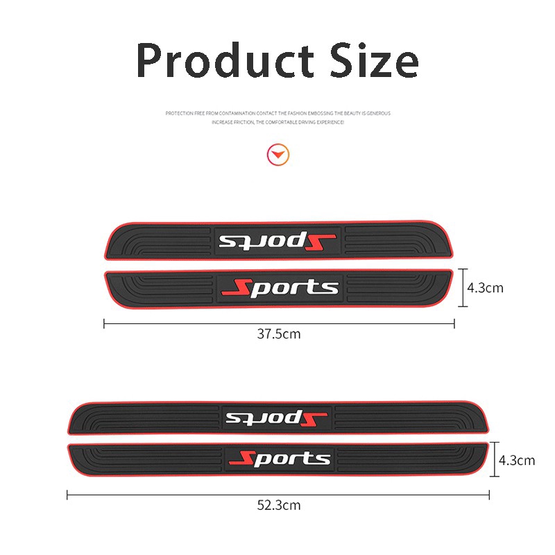 Bộ 4 Miếng Dán Chống Trầy Cho Cửa Xe Kia Spectra 2000-2006 Yg022