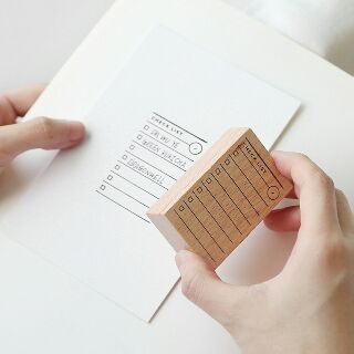 Con dấu gỗ in planner cho sổ kế hoạch